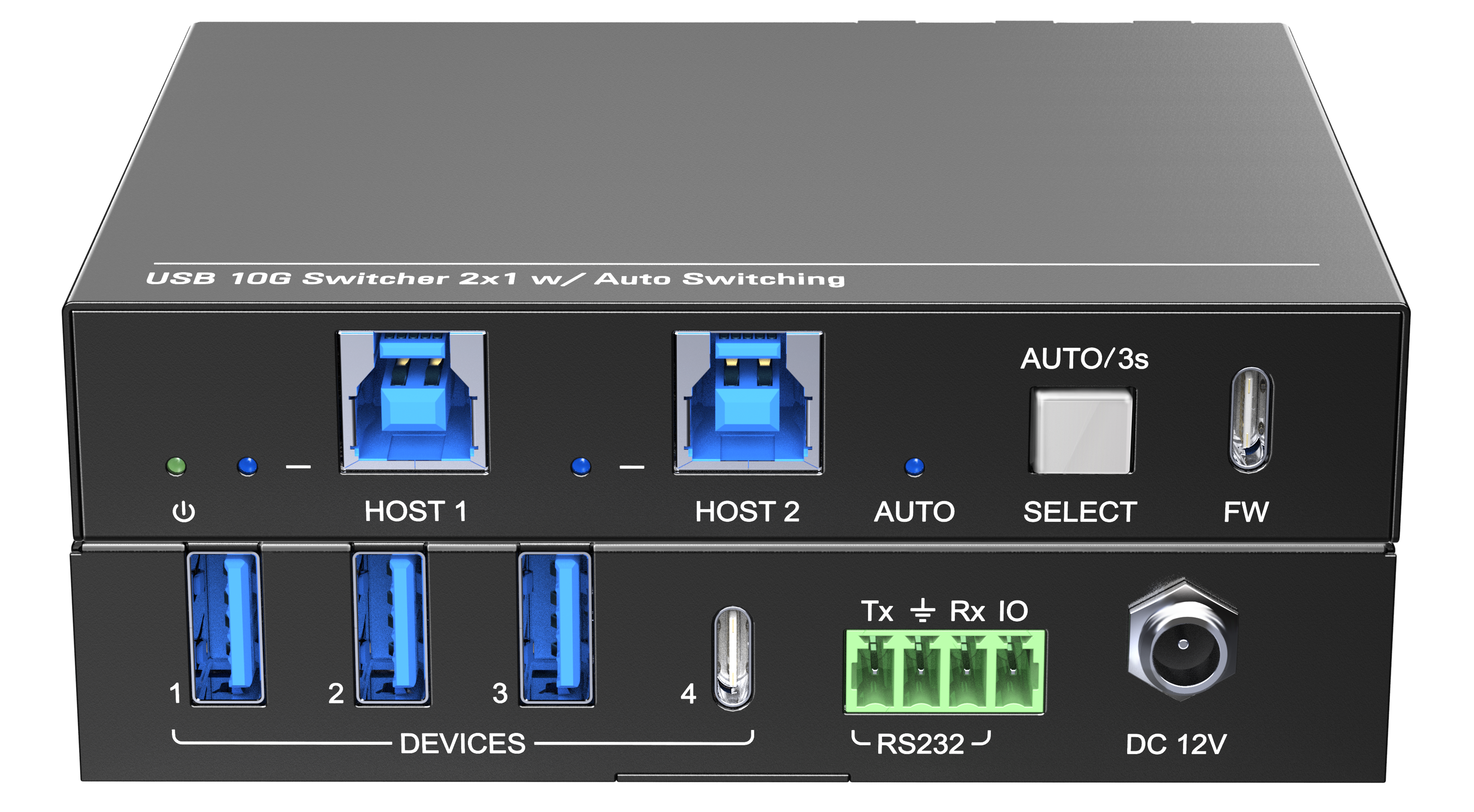 JI-WUB2 USB 10G 2 by 1 automatic host switcher
