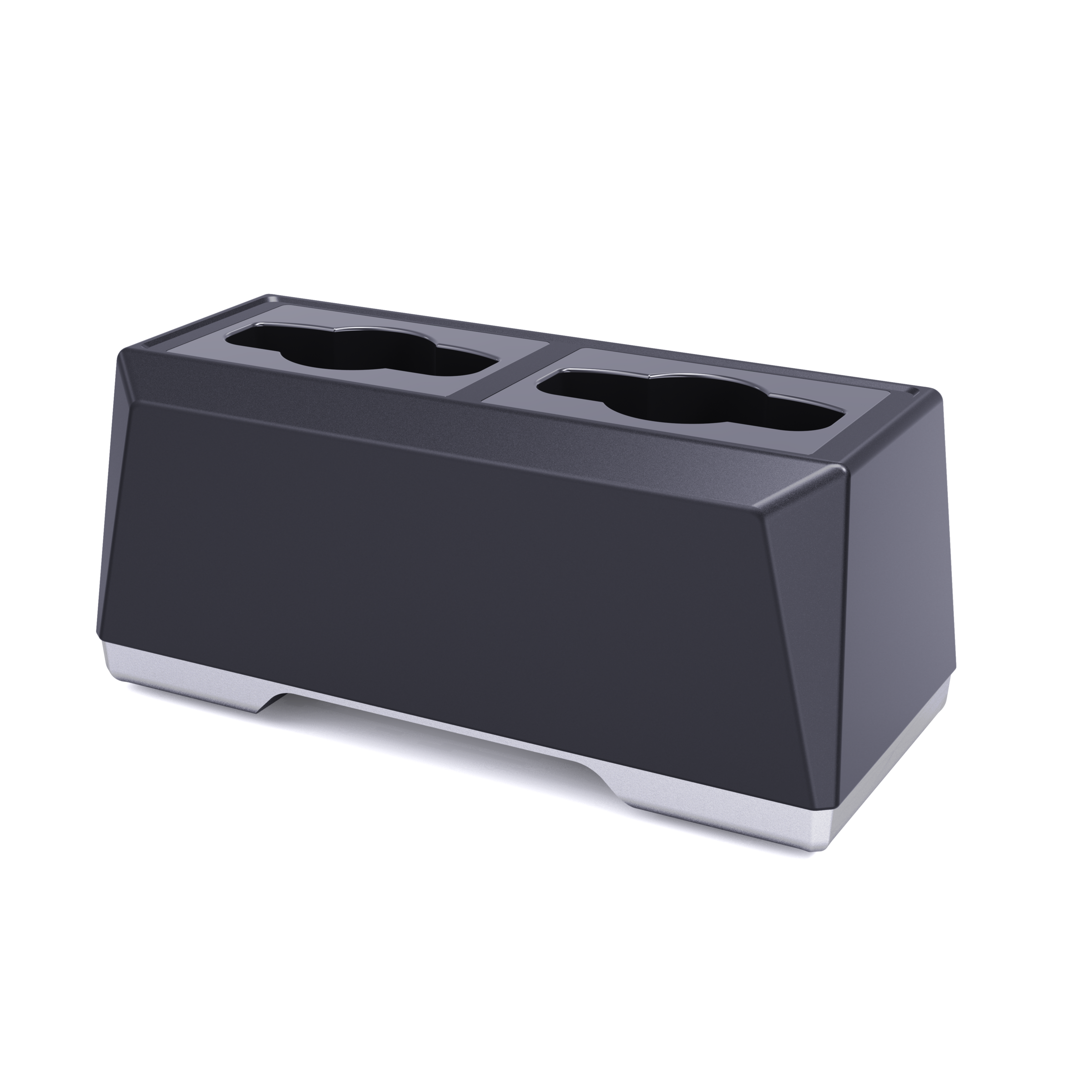 JI130C dual-bay network charging dock alternate view