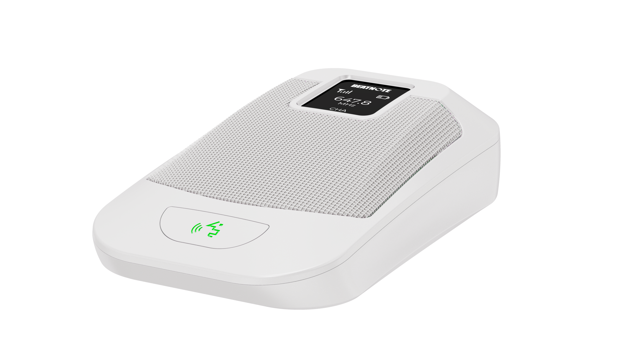 JI140B wireless boundary microphone in white